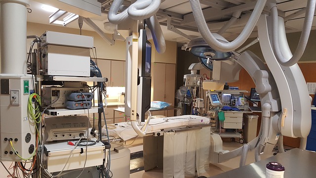 Aplicación vidrio rayos X sala médica